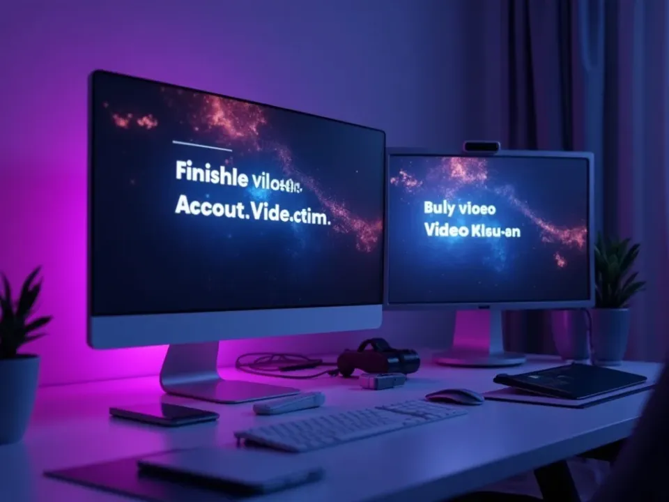Una frase scritta che si trasforma in un video finito con sottotitoli