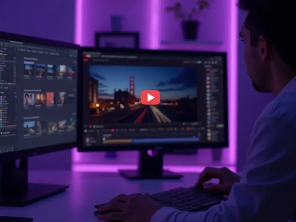 A YouTube video with a strong hook and captions for retention