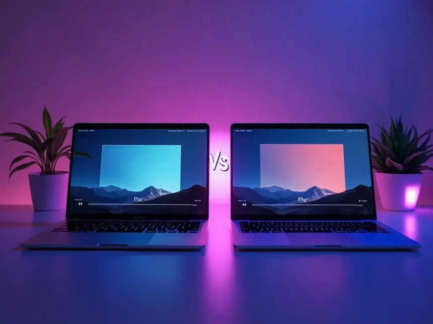 Two AI video tools compared side by side