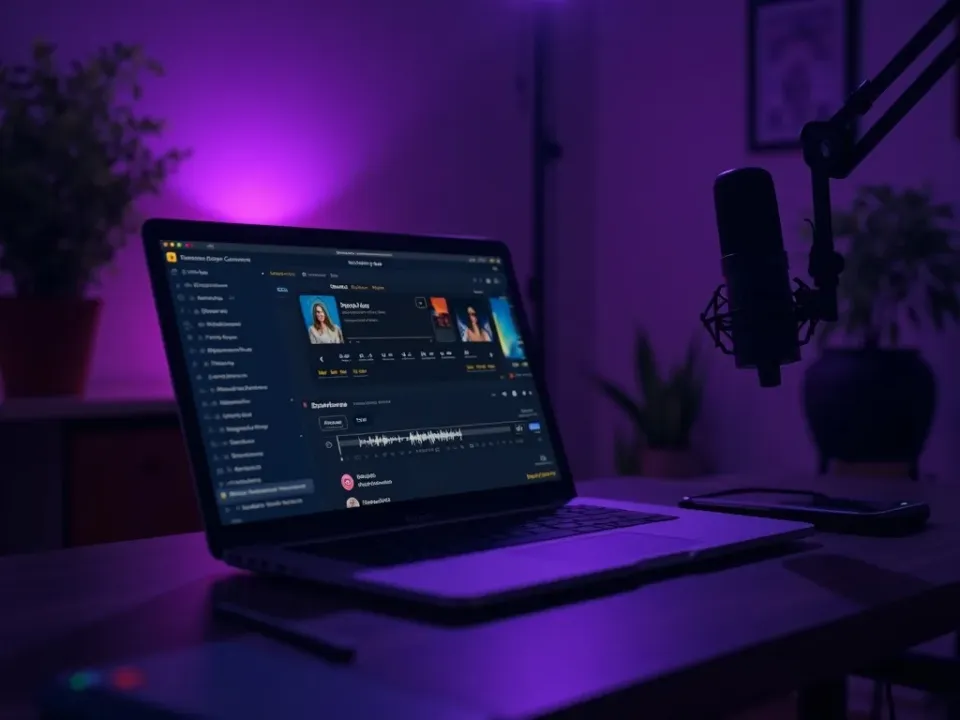 Фирменные клипы подкаста с субтитрами для TikTok и Reels