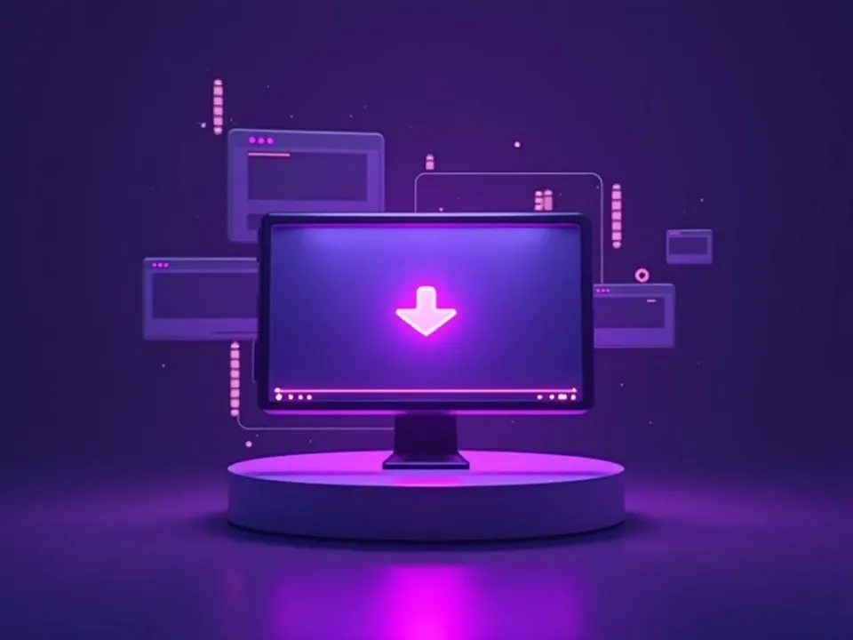 Um vídeo de produto com branding sendo exportado gratuitamente a partir de um template